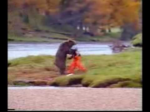 "Man Attacks Grizzly Bear...