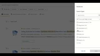Using filters in EDS