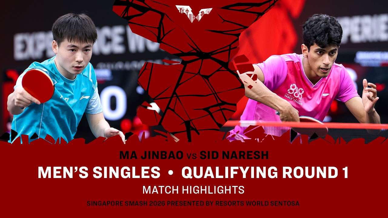Jinbao Ma vs Sid Naresh | MS QR 1 | #WTTSingapore2026