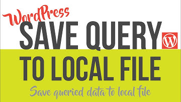Store WordPress External API query content to a local Plugin file
