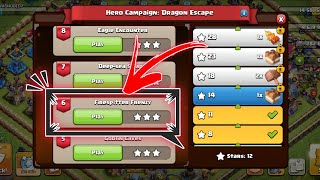 Level 6 Easy Method 🔥 | Hero Campaign: Dragon Escape Clash Of Clans ✅ FIRESPITTER FRENZY