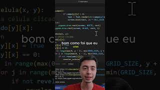 Campo minado em Python! #python #campominado #programação #tutorialpython #aprenderpython