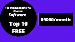 ₹600000/Month Earn | Best 10 Free Software for Teaching/Educational YouTube Channel | Earn Money screenshot 5