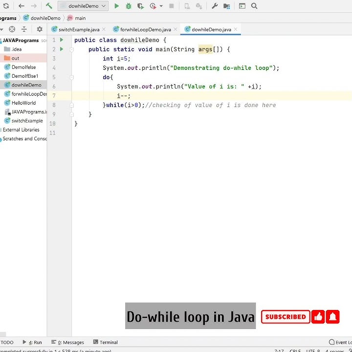 Do while loop in Java | Java programs #java #javaloop #javaprograms ...