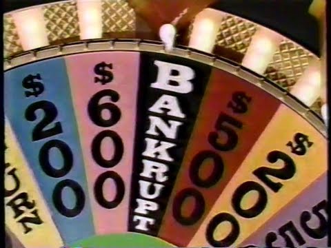 Wheel Of Fortune March 7 1990 Bankrupt Final Spin Followed By 5 000