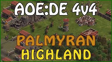 AOE1:DE - 4v4 Palmyran Highland - eartahhj - 2023-03-20