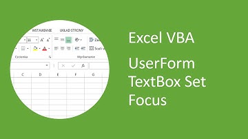 Excel VBA UserForm TextBox - How to Set Focus