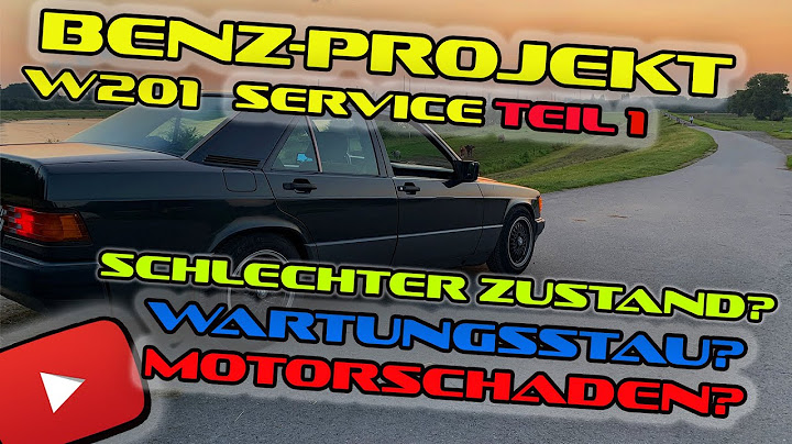 Mercedes 190er w201 Inspektion Teil 1 Kühlwasser, Öl und Luftfilter wechsel