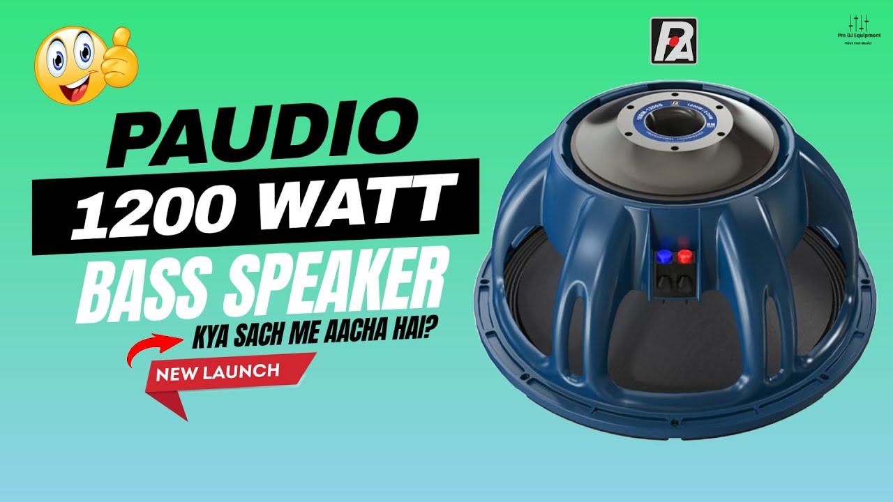 P audio New Bass 18B Launch 1200S Full Details | 1200 watt bass  | P audio Bass | Pro Dj Equipments