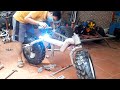 Homemade fat wheel bike in 14 minutes full  car tech