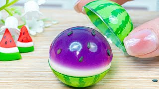 Yummy Honey Jelly | Miniature Purple Watermelon Jelly  Prepare to Wow  Lotus Cakes Amazing Ideas