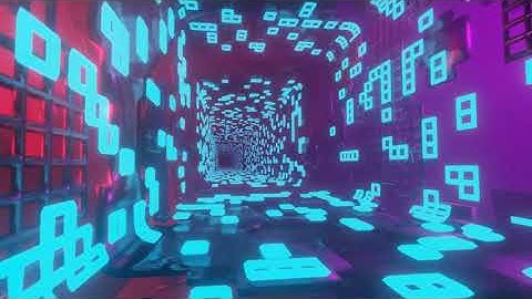 Abstract Sci-Fi Tunnel 1 Hour Loop | Blender Sci-Fi Animation Using Eevee