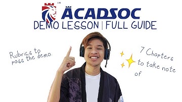 ACADSOC DEMO LESSON FULL GUIDE & TIPS | Sharing the rubrics so you can pass easily! (TAGLISH)