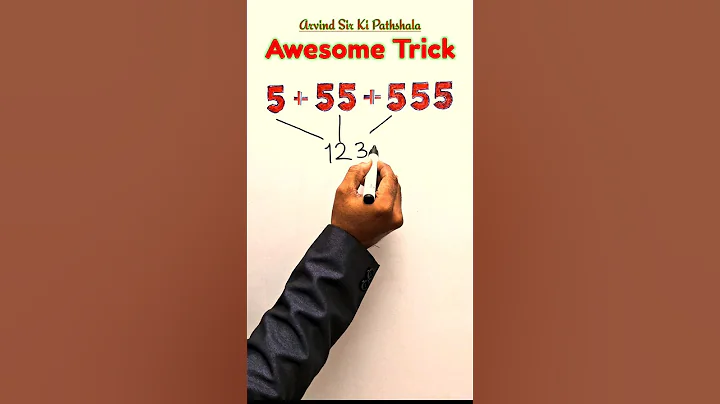 5 + 55 + 555=? | 😳जोड़ने की गोल्डन ट्रिक🔥 #ssc chsl maths