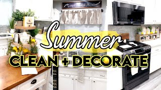 NEW! SUMMER CLEAN + DECORATE WITH ME | FARMHOUSE STYLE DECOR