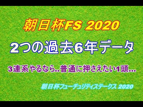 【朝日杯FS 2020】毎年馬券内に来ているデータ的1頭探し？