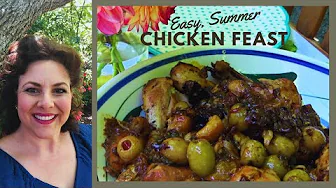 THE ULTIMATE EASY, SUMMER CHICKEN DISH | ITALIAN CHICKEN MARBELLA