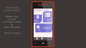 Weather App Concept, UI/UX Design, Motion Design - Work In Progress