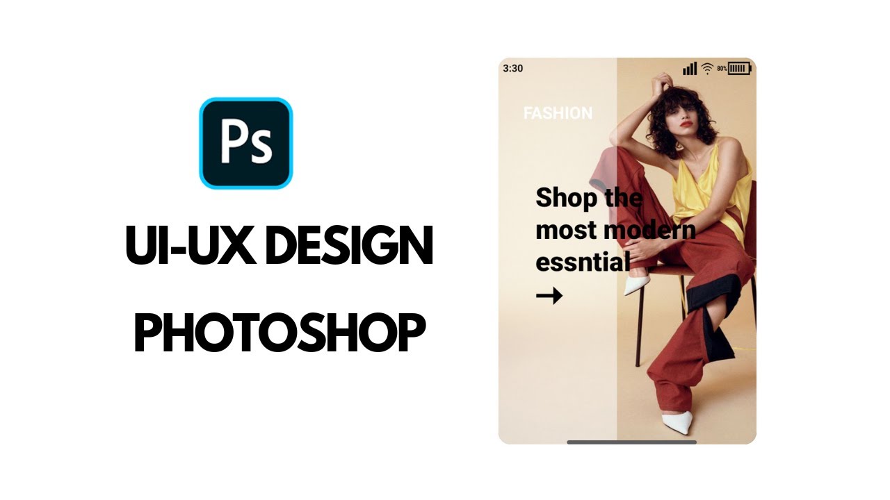 UI-UX Design in Photoshop Part-02 | Photoshop uxui Design | Photoshop ...