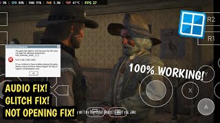 Fix Sound Glitch and Not Launching - Red Dead Redemption Winlator Android