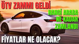 Ötv Zammi Geldi̇ Hangi Arabalar Ne Kadar Zamlandi? İndirim Var Mı?