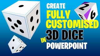 Create Fully Customised 3D Dice In PowerPoint Using Blender