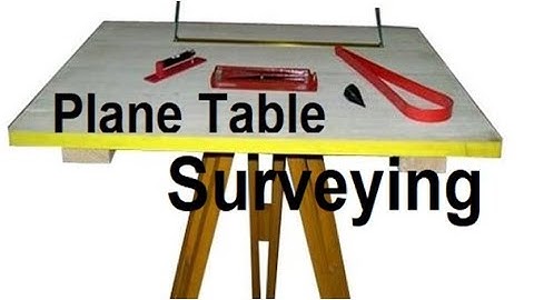 Plane Table Surveying | graphical method with observations and plotting | introduction and apparatus