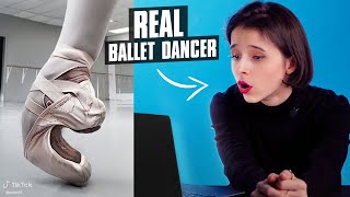 REAL Ballet Dancer reacts to VIRAL ballet TIK TOKs...