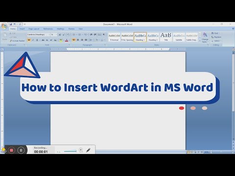 How to Insert WordArt in MS Word