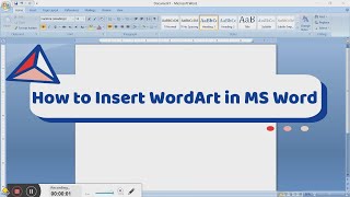 How to Insert WordArt in MS Word