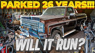 Will it Run and Drive??? 1980 Chevrolet Scottsdale parked for 26 years!!! Square Body Revival