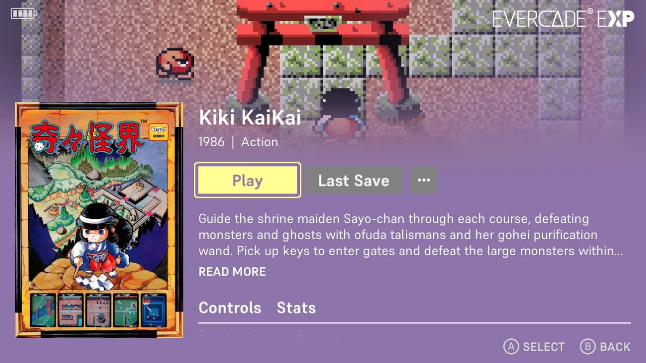 Kiki KaiKai | Taito Arcade 2 | Game 4 of 9 | Evercade Handheld