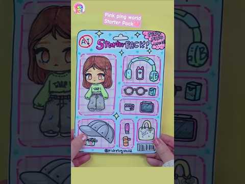 Trend Starter Pack Tutorial pink ping world #paperdiy