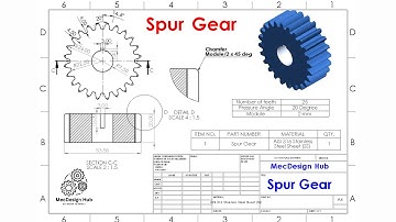 Design Of Spur Gear with Equation in SolidWorks #solidworks2026 #mecdesignhub