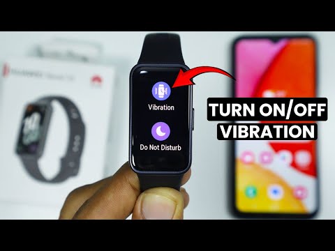 How to Turn On/Off vibration in Huawei Band 10 - YouTube