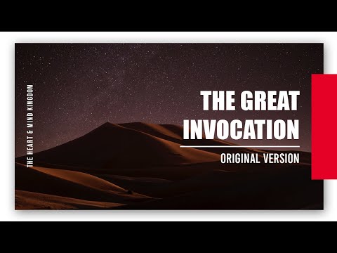 THE GREAT INVOCATION  | ORIGINAL VERSION | MOST POWERFUL WORLD PRAYER