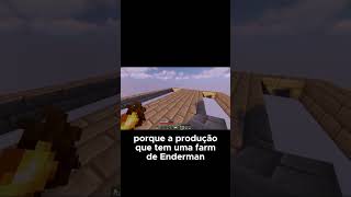 A Primeira Farm de Enderman  Ficamos Assustados #minecraft#foryou #shorts
