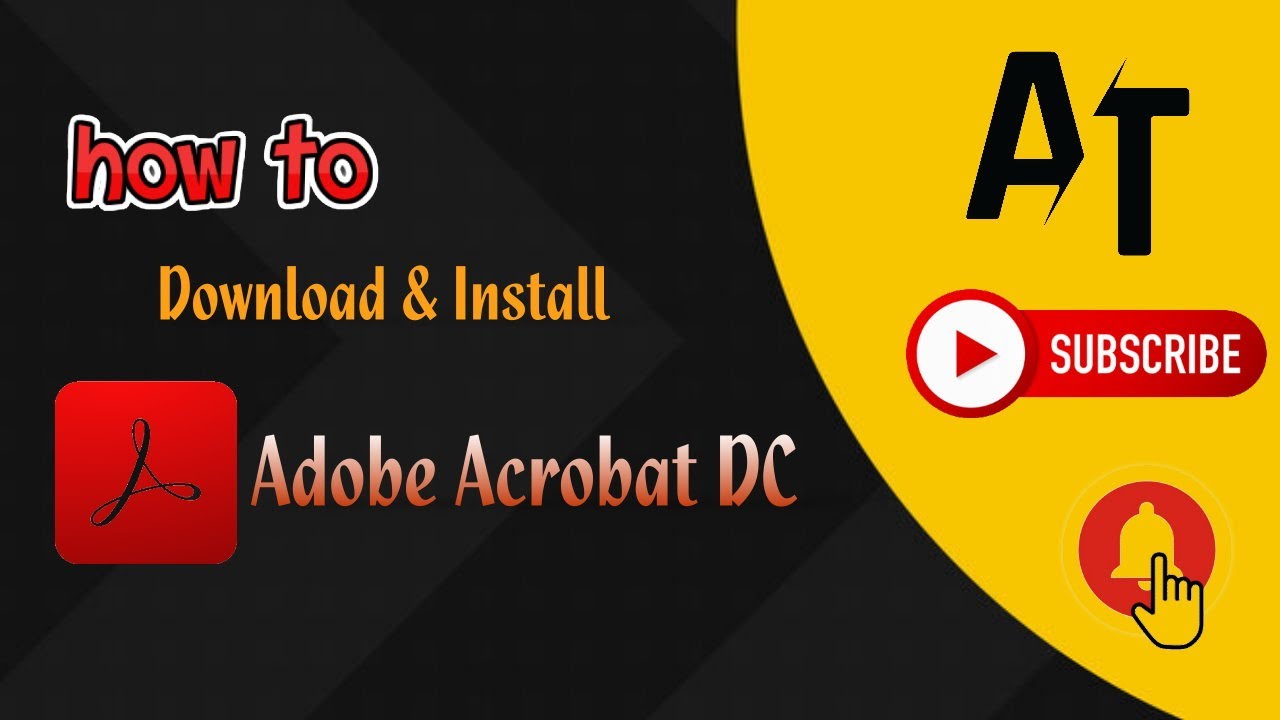 How to Download & Install Adobe Acrobat DC in Windows | Azar Tech - YouTube