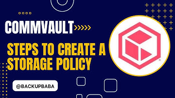 Commvault || How to Create A Storage Policy || storage policy in commvault || Disk Library