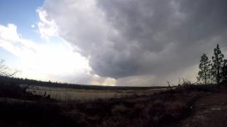 Rotating supercell near Cameron, NC 24 Feb 2016