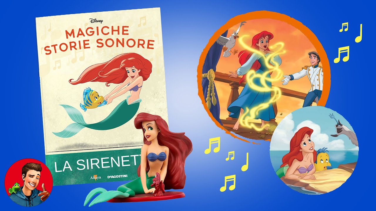 Magiche Storie Sonore Disney # 9 - La Sirenetta ( De Agostini ) The Little  Mermaid 