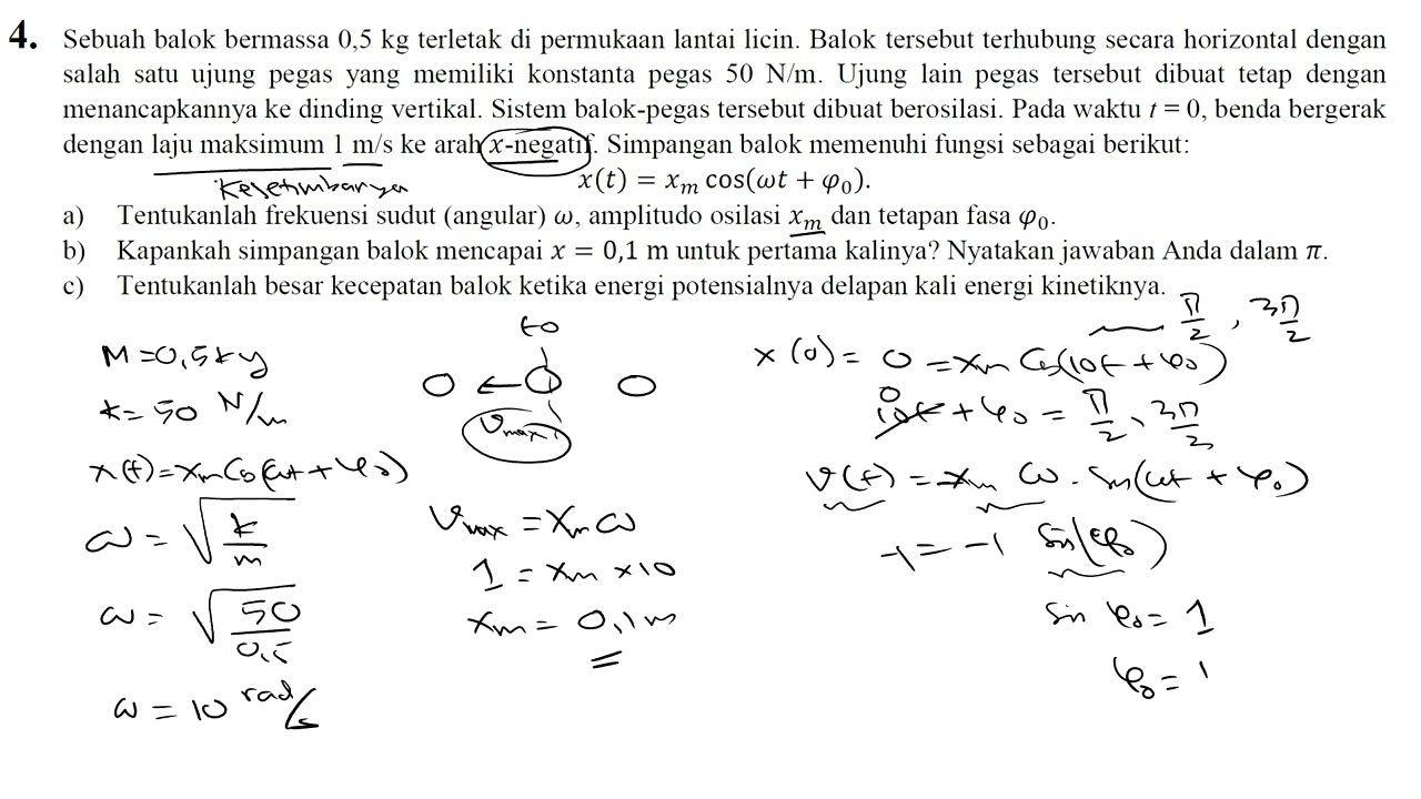 Soal UAS fisika ITB semester 1 tahun 2025-2026 sesi pagi no 4
