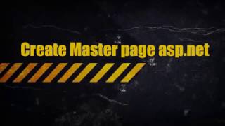 how to create master page in asp net urdu