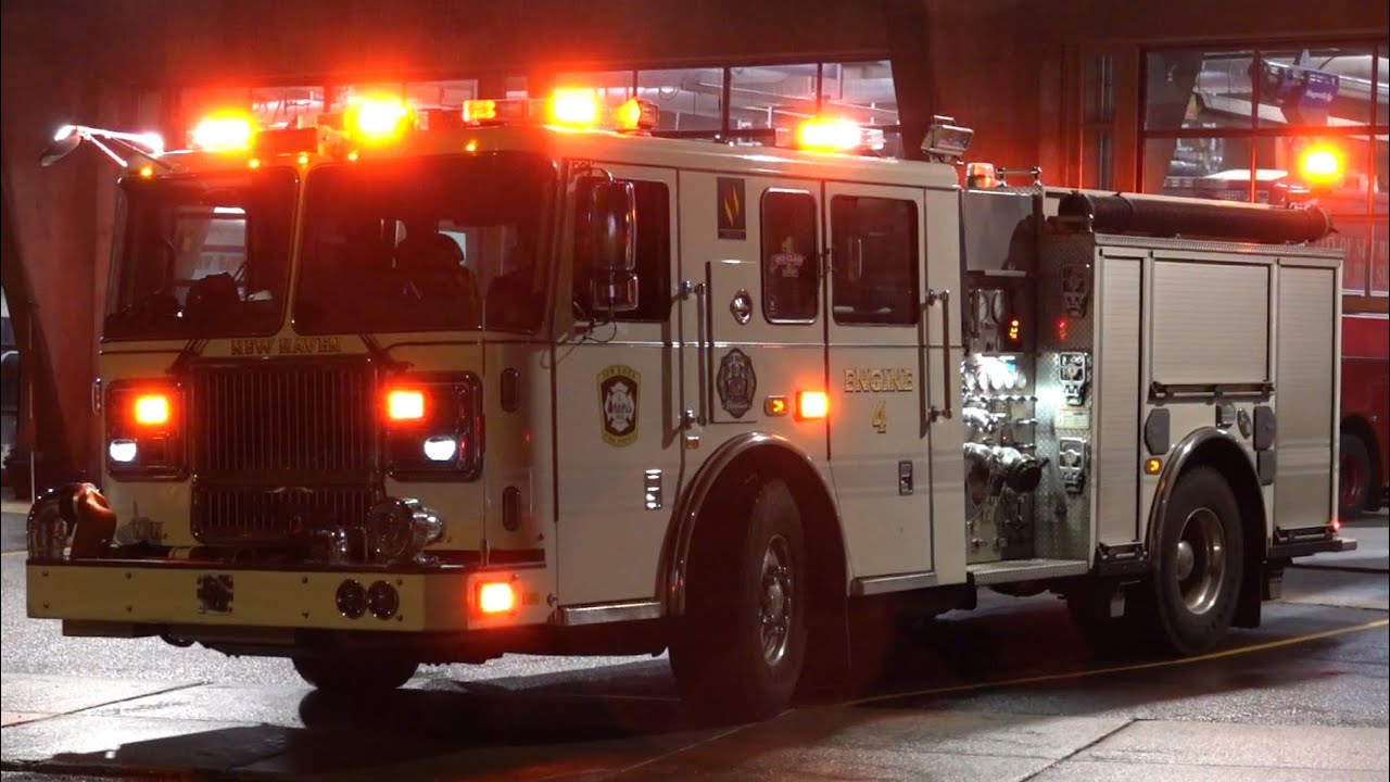 New Haven Fire Department Engine 4 Responding 10/13/25 - YouTube