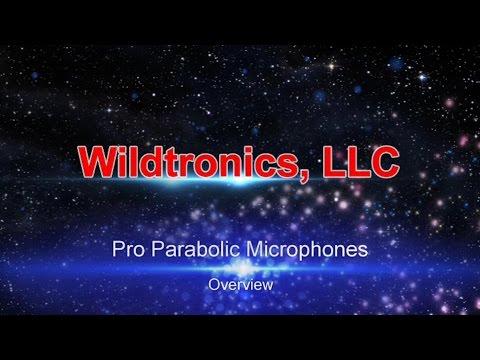 MICROPHONE PARABOLIQUE PROFESSIONEL Wildtronics / mono-stéréo