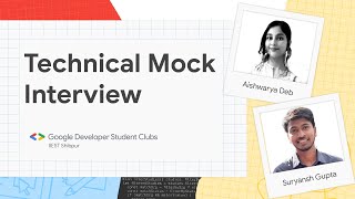 Technical Mock Interview | GDSC IIEST