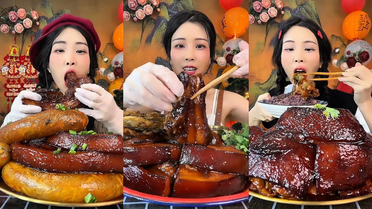 【ASMR】【MUKBANG】DELICIOUS DINING PROGRAM | HOMEMADE CHINESE FOOD | 食べる | 吃播 #咀嚼音