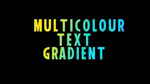 How To Animated MultiColor Gradient Text In Filmora 8 | Multi Color Gradient