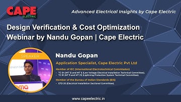 Design Verification and Cost Optimizations for Electrical Designs Webinar -  Nandu Gopan
