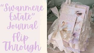 Swanmere Estate Journal Flip Through [DT for #shabbyartboutique]